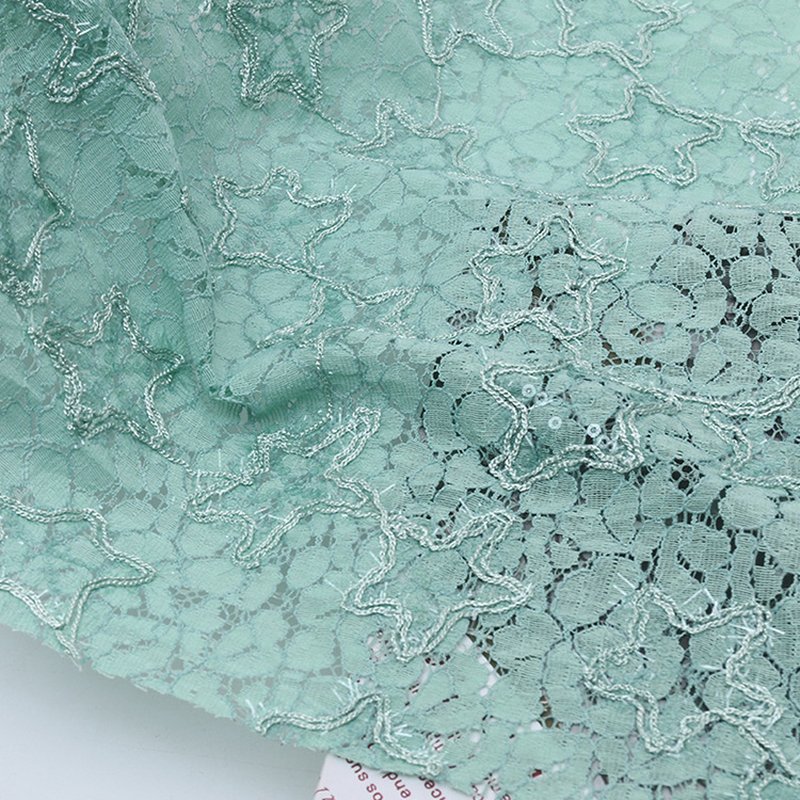 Lace Fabric Dress Star Polyester for Women's Wear Wholesale Supplier 10